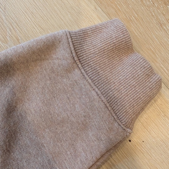 Nike Cropped Hoodie Women's Small Heather Brown Fleece Training Pullover - Picture 6 of 11